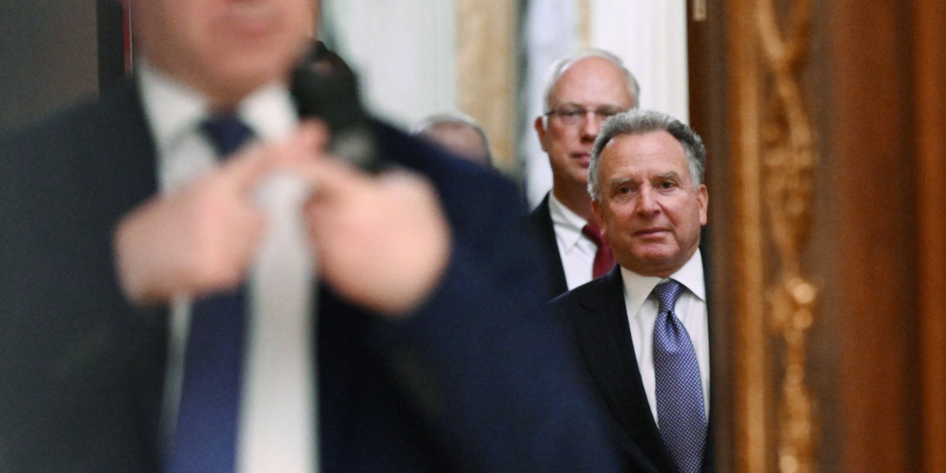 Спецпосланник президент США Стів Віткофф під час візиту у Москву, 2 грудня 2025 року (Фото: Sputnik/Kristina Kormilitsyna/Pool via REUTERS)