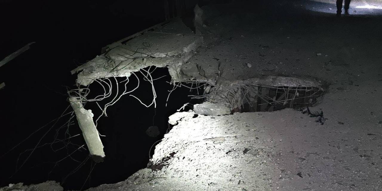 Міст у Маяках, який атакували війська РФ (Фото: Юлія Свириденко/Telegram)