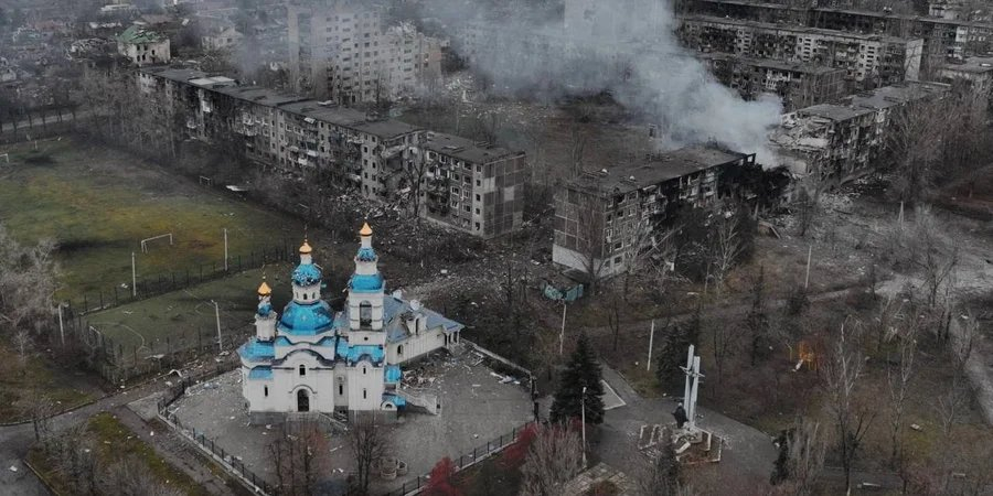 Kostiantynivka destroyed by Russians (Photo: Сonsolidated Brigade 'Khyzhak' of the Ukrainian Patrol Police Department/Handout via REUTERS)