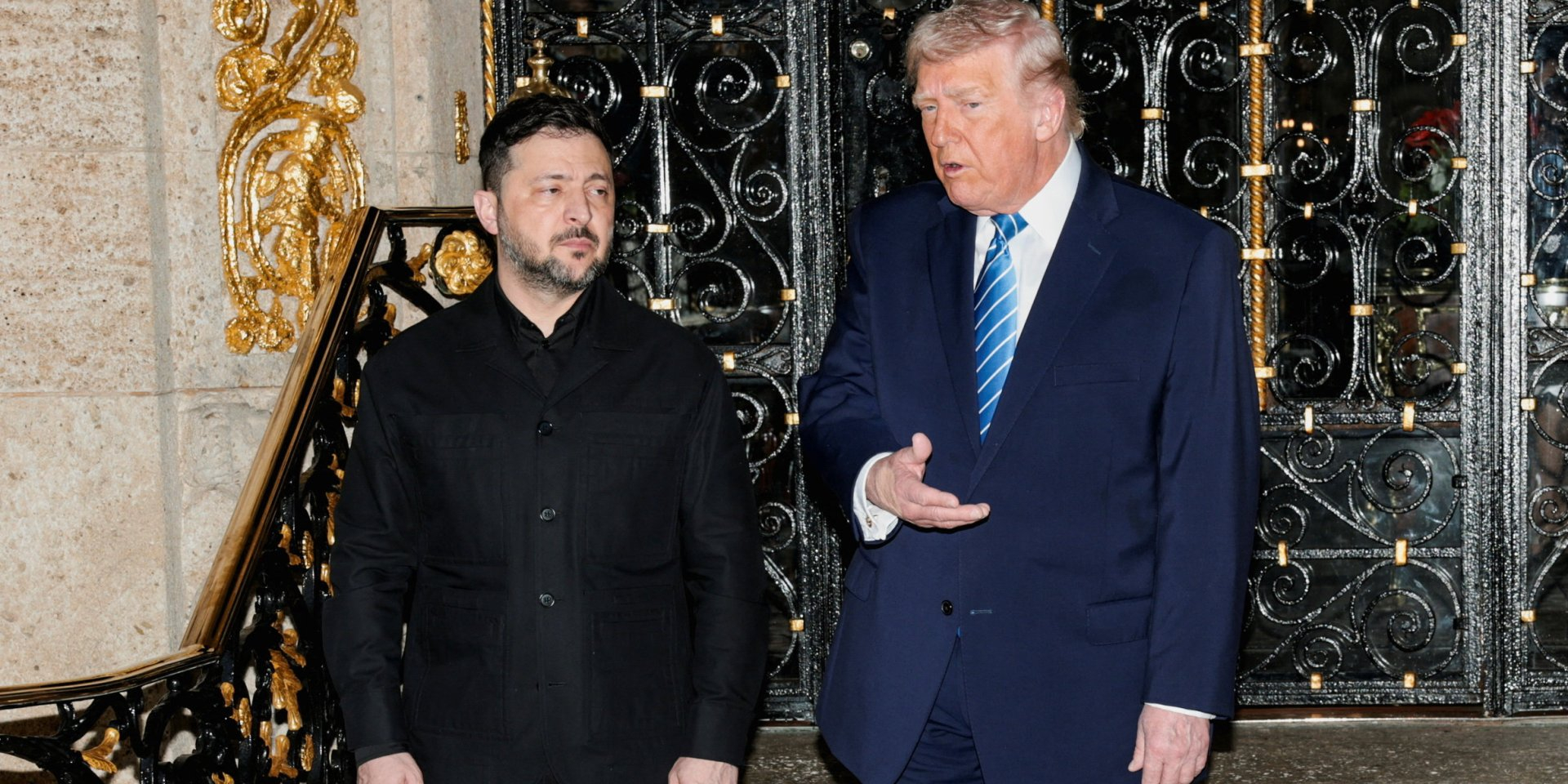 Ukrainian President Volodymyr Zelenskyy and his U.S. counterpart Donald Trump in Florida, Dec. 28 (Photo: REUTERS/Jonathan Ernst)