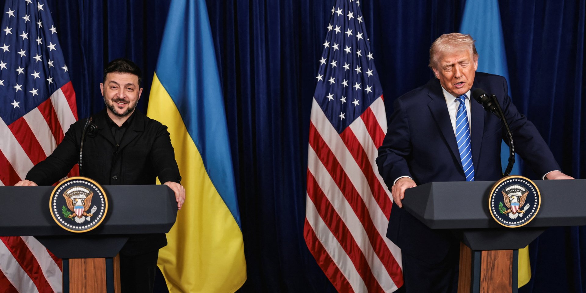 Президент США Трамп зустрівся з президентом України Зеленським у Флориді (Фото: REUTERS/Jonathan Ernst)