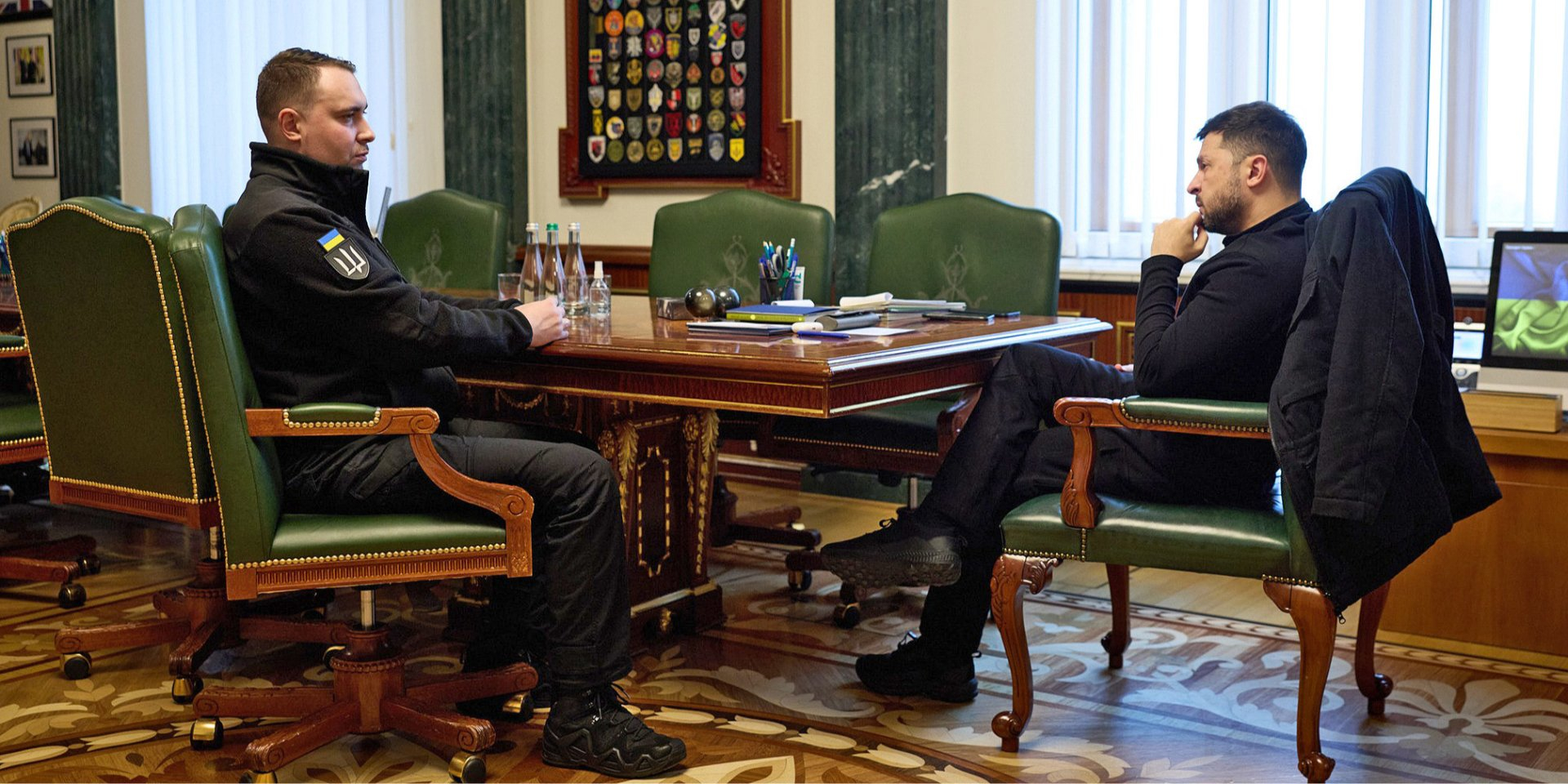 Newly appointed Presidential Office head Kyrylo Budanov and President Volodymyr Zelenskyy (Photo: Presidential Office press service)