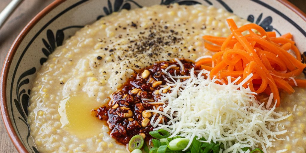 Вариант подачи пшенной каши на кокосовом молоке (Фото: NV Food via Gemini)
