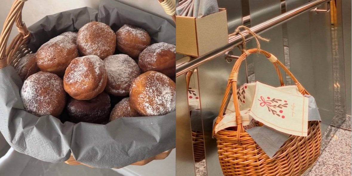 Жінка напекла пампухів і пригостила сусідів (Фото: Olha Bilousenko/Threads)