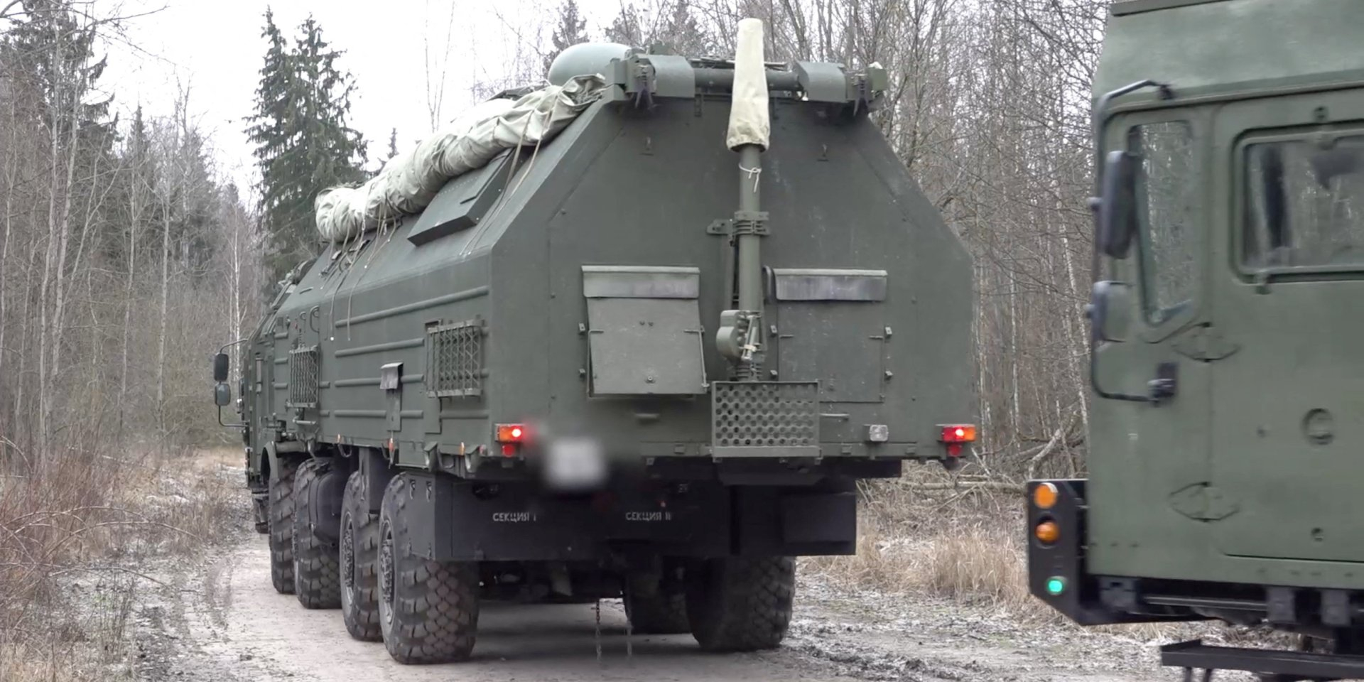 Vehicles of the Russian Oreshnik missile system (Photo: Russian Defence Ministry/Handout via REUTERS)