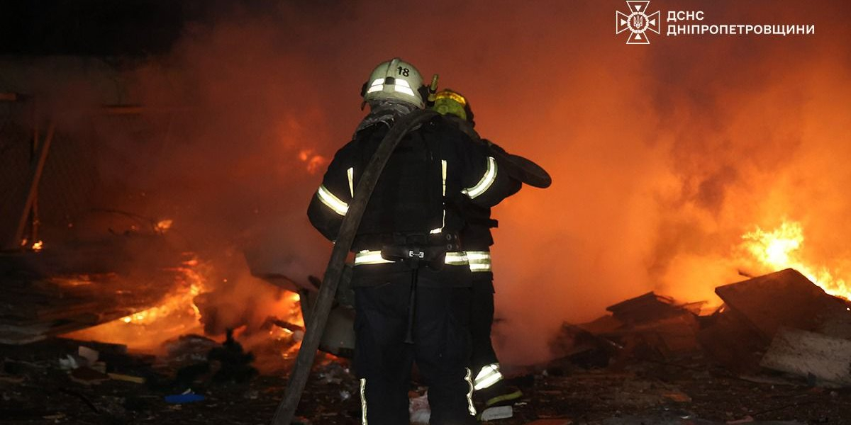 Russia launched a new large-scale drone attack on Kryvyi Rih and Dnipro, Jan. 10, 2026. (Photo: The State Emergency Service Department in Dnipropetrovsk Oblast)