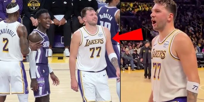 Шредер и Дончич устроили трэш-ток на паркете (Фото: Скриншот трансляции)