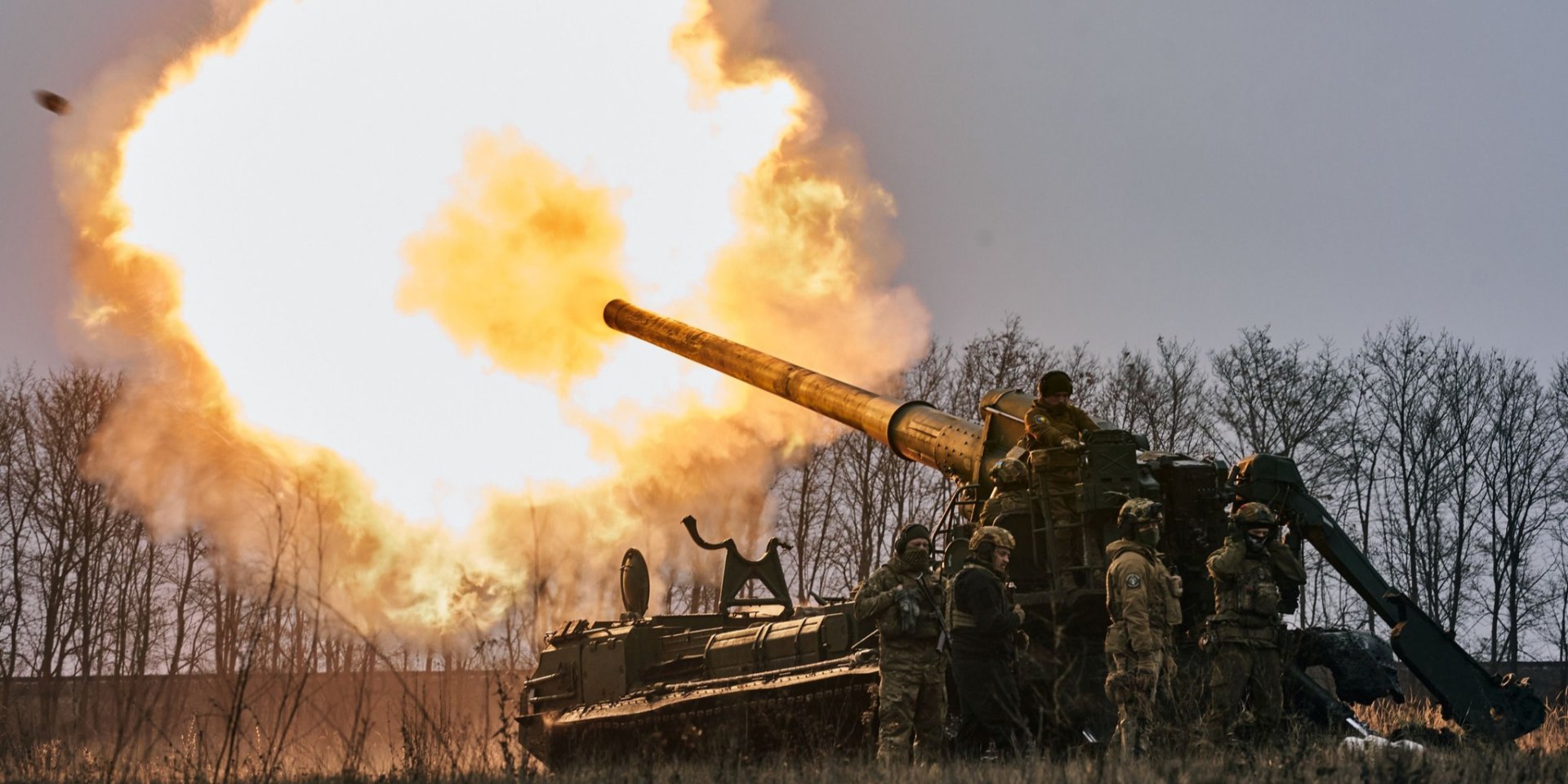 Вогнева робота артилеристів 43-ї ОАБр по позиціях ворога (Фото: 43-тя Окрема Артилерійська Бригада імені гетьмана Тараса Трясила/Facebook)