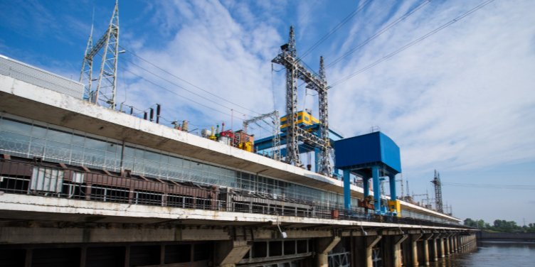 Канівська ГЕС, м. Канів, Черкаська обл. (Фото: Укргідроенерго)