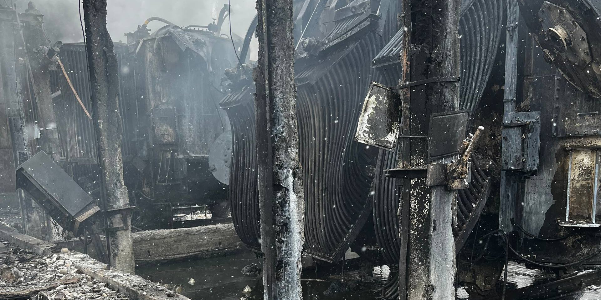 Consequences of the Russian attack on energy facilities in Odesa Oblast, January 19, 2026 (Photo: DTEK)
