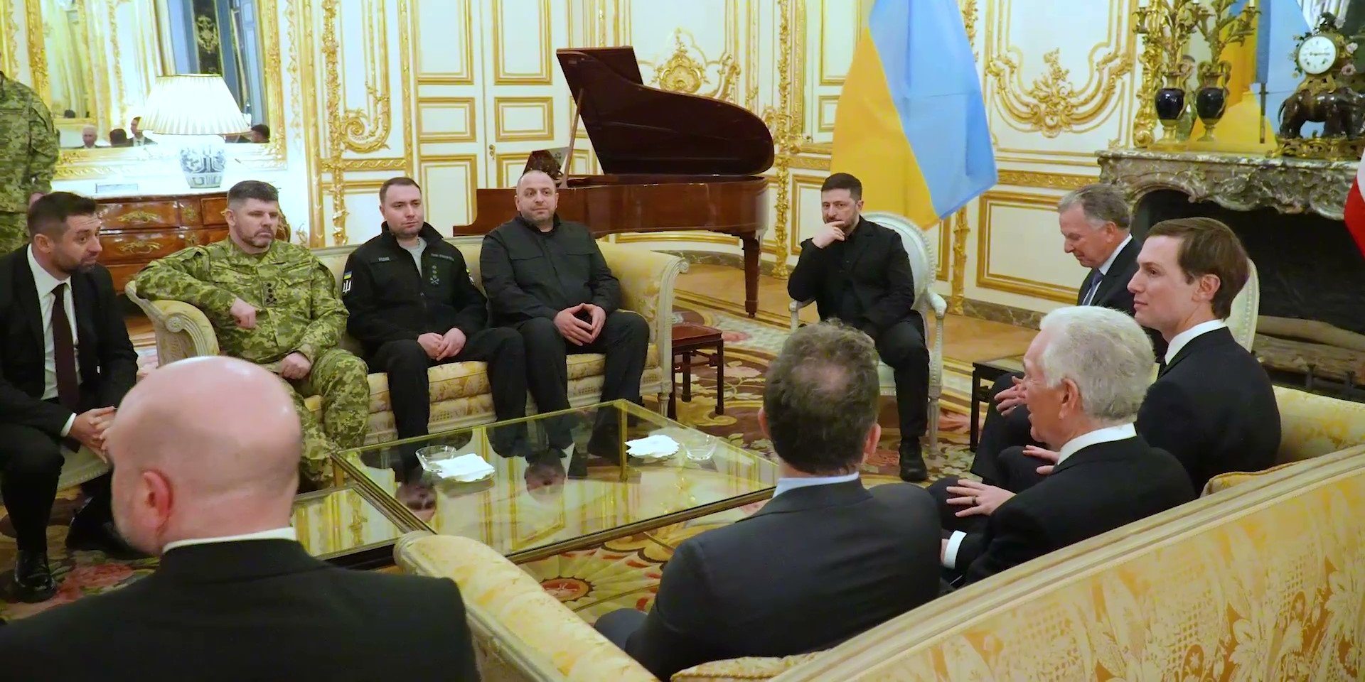 Ukrainian delegation at negotiations attended by Kyrylo Budanov, David Arakhamia, and Rustem Umerov (Photo: Video screenshot t.me/V_Zelenskiy_official)