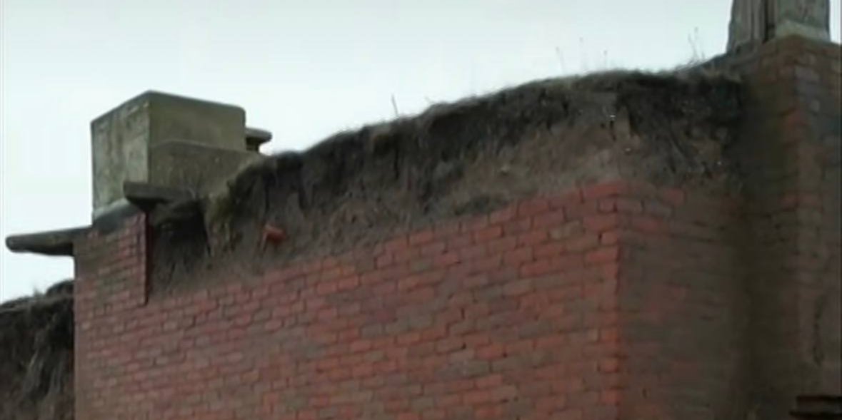 Бункер вынырнул из-под земли из-за оползня (Фото: BBC/Instagram/скриншот)