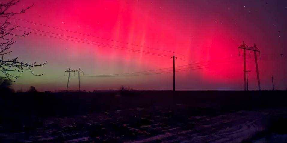 Northern Lights over Odesa Oblast on the night of January 20, 2026 (Photo: Odesa INFO / Telegram)