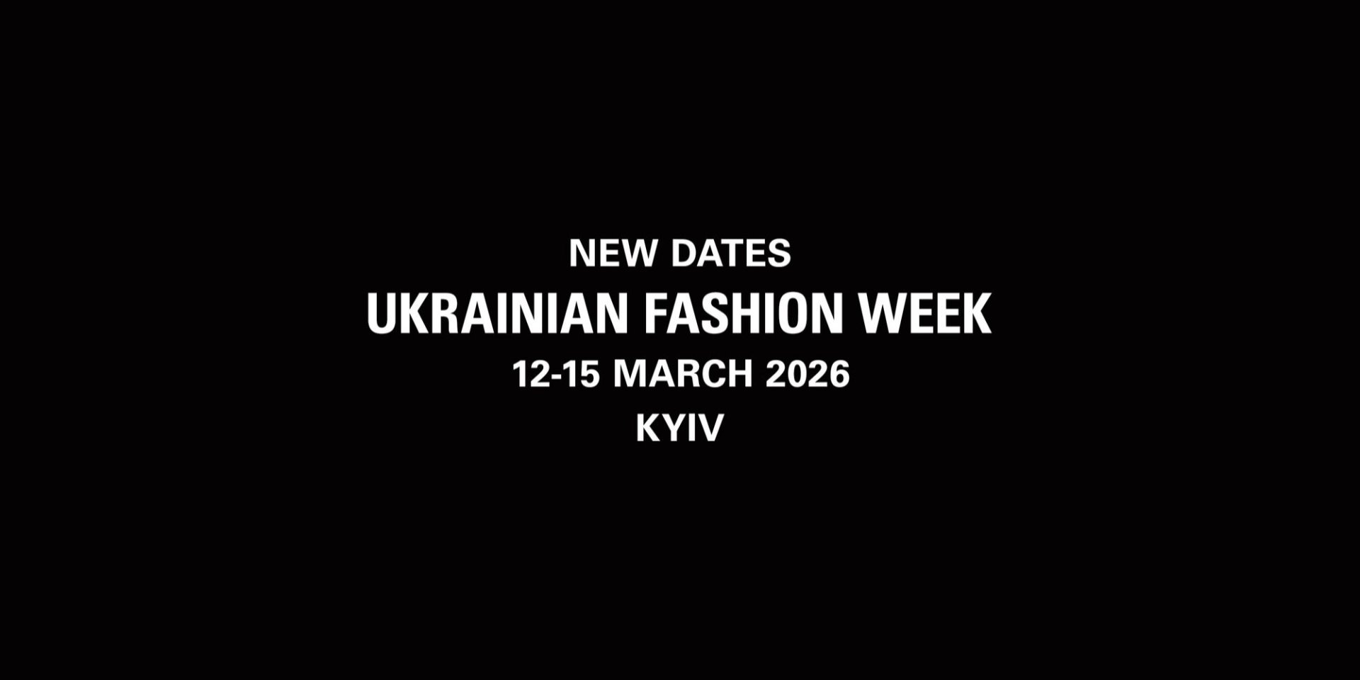 Ukrainian Fashion Week перенесли дати проведення сезону FW26−27 (Фото: пресслужба UFW)