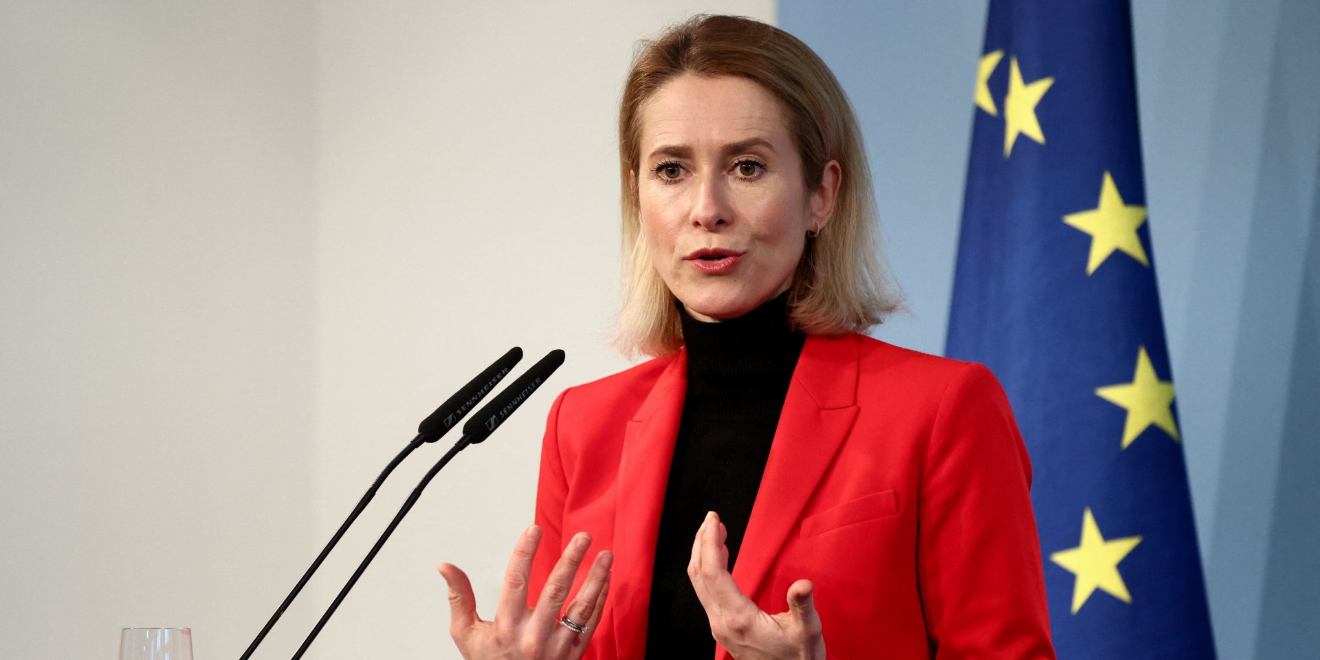 Кайя Каллас во время пресс-конференции в Берлине, 13 января 2026 года (Фото: REUTERS/Liesa Johannssen)