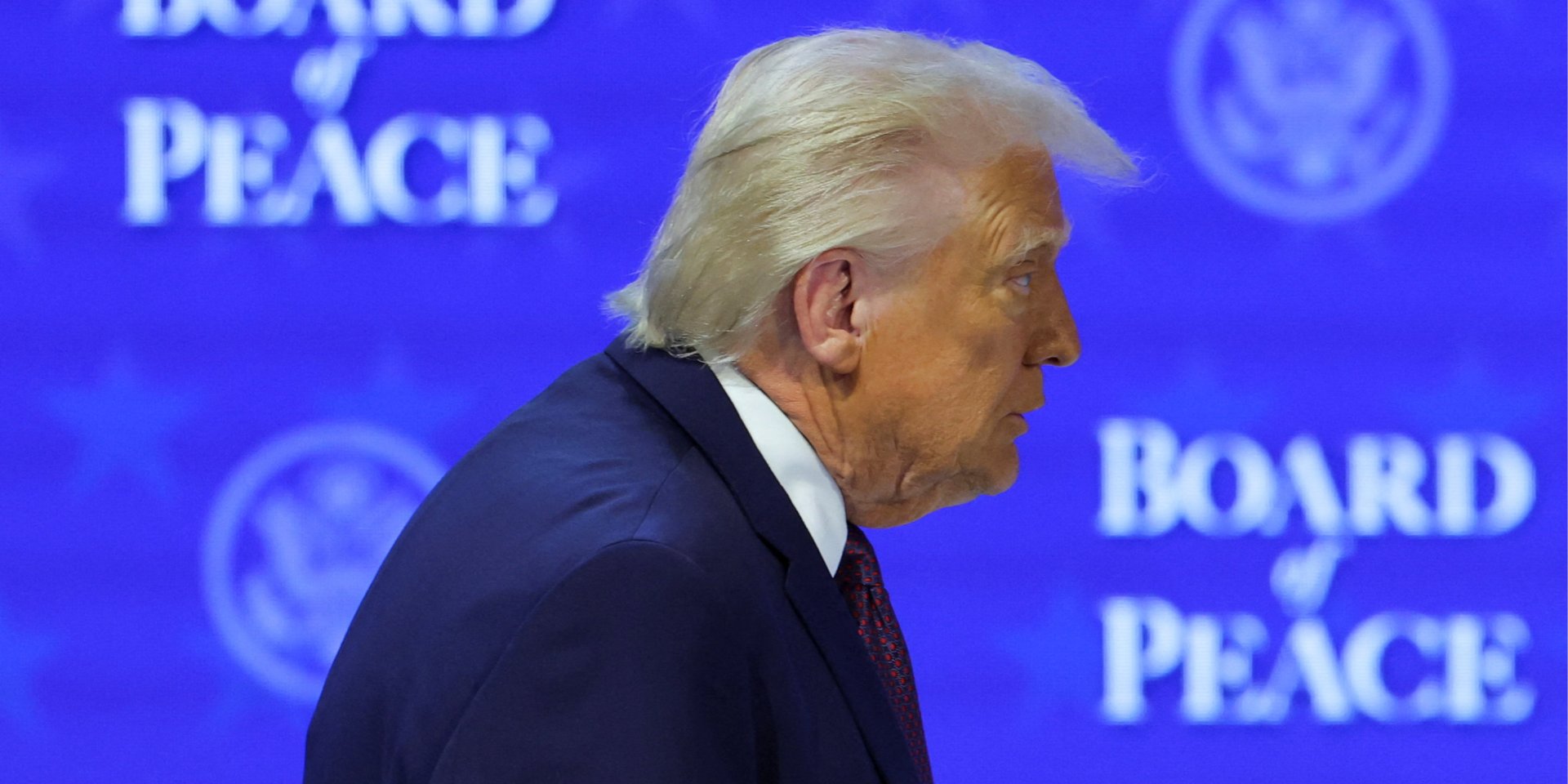 Трамп на церемонії започаткування Ради миру в Давосі, 22 січня 2026 (Фото: REUTERS/Denis Balibouse)