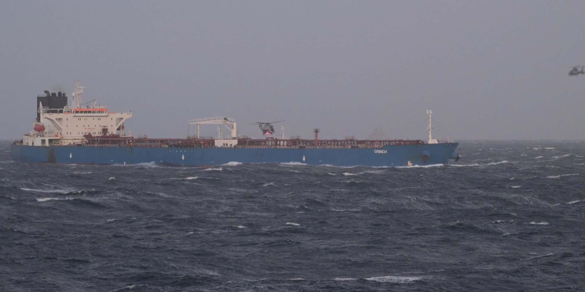 Grinch is included in the UK's list of shadow fleet tankers (Photo: x.com/EtatMajorFR/status/)