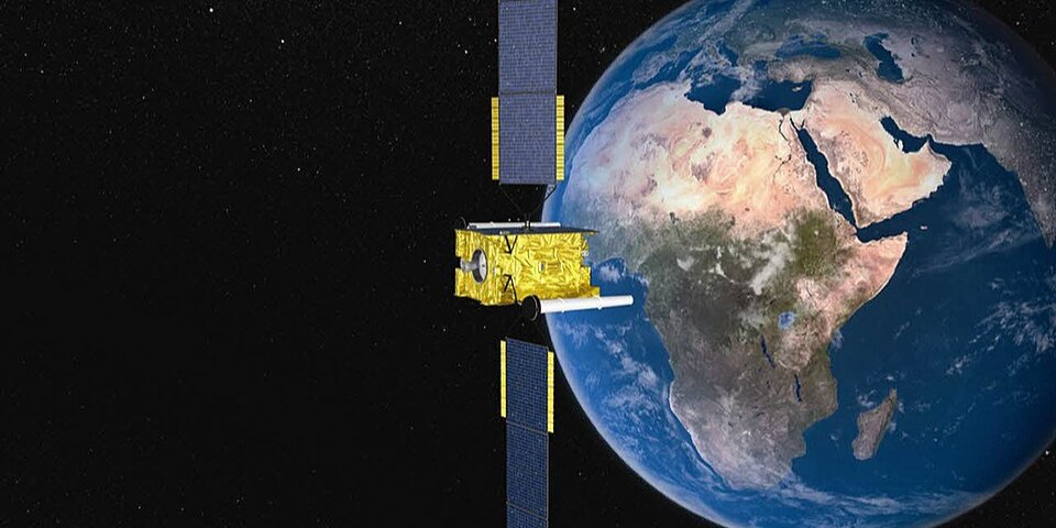 Компьютерное изображение британского спутника Skynet 5D на орбите (фото иллюстративное) (Фото: Министерство обороны Великобритании)