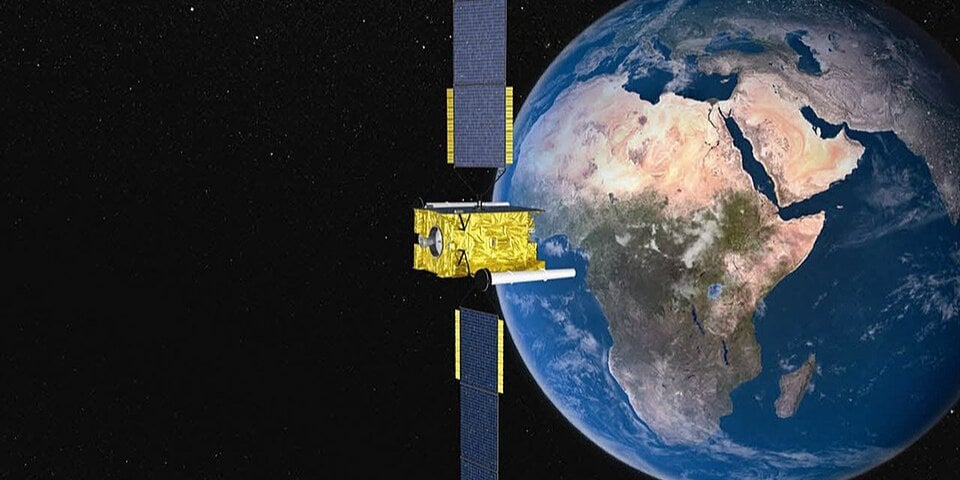 Комп’ютерне зображення британського супутника Skynet 5D на орбіті (фото ілюстративне) (Фото: Міністерство оборони Великої Британії)