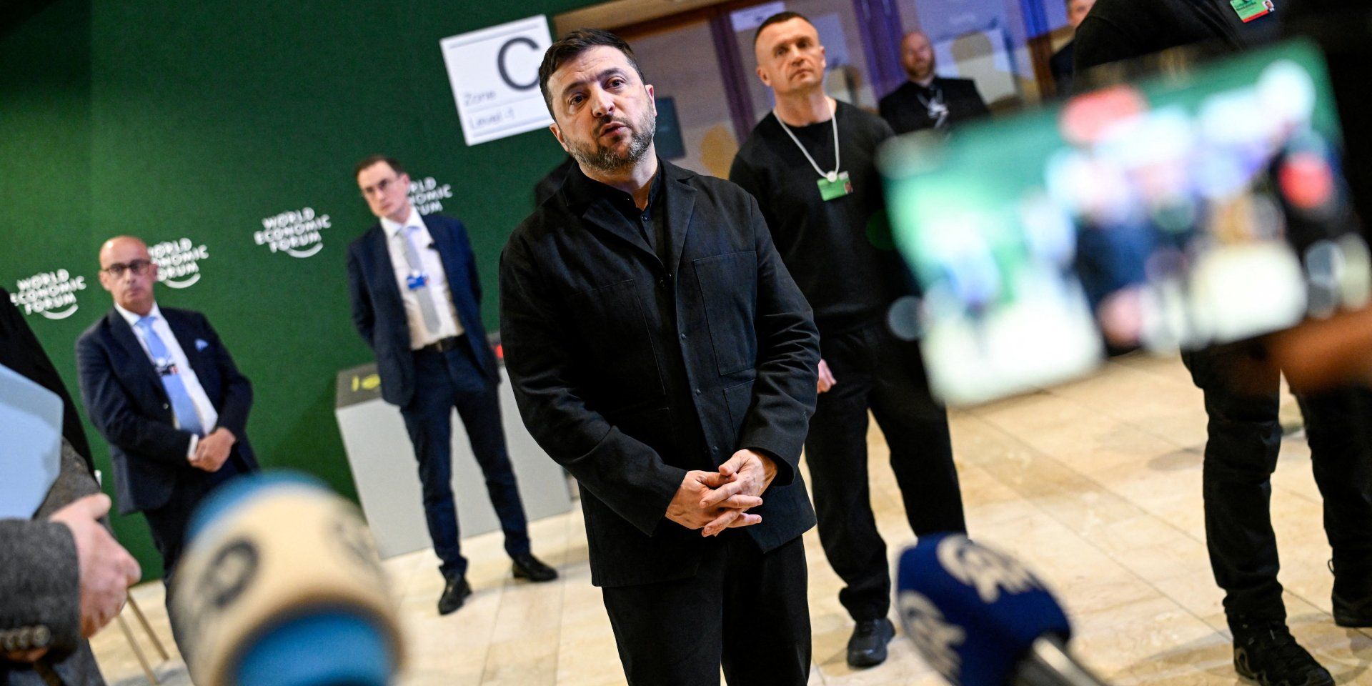 Ukraine's President Volodymyr Zelenskyy in Davos, Switzerland, Jan. 22, 2026 (Photo: REUTERS/Romina Amato)