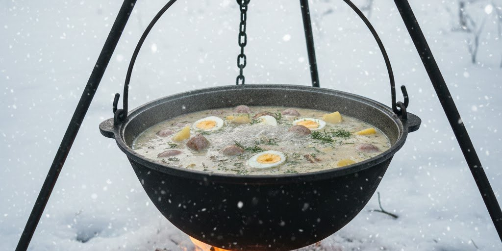 One thousand liters of Polish żurek are set to be delivered to Kyiv to feed those in need. (Photo: NV via Gemini)