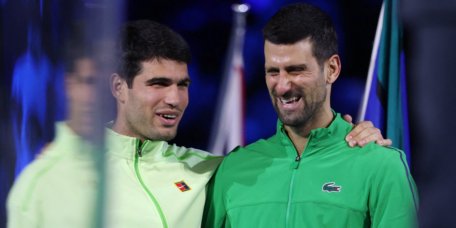 Алькарас и Джокович разыграли титул в Мельбурне (Фото: REUTERS/Edgar Su)