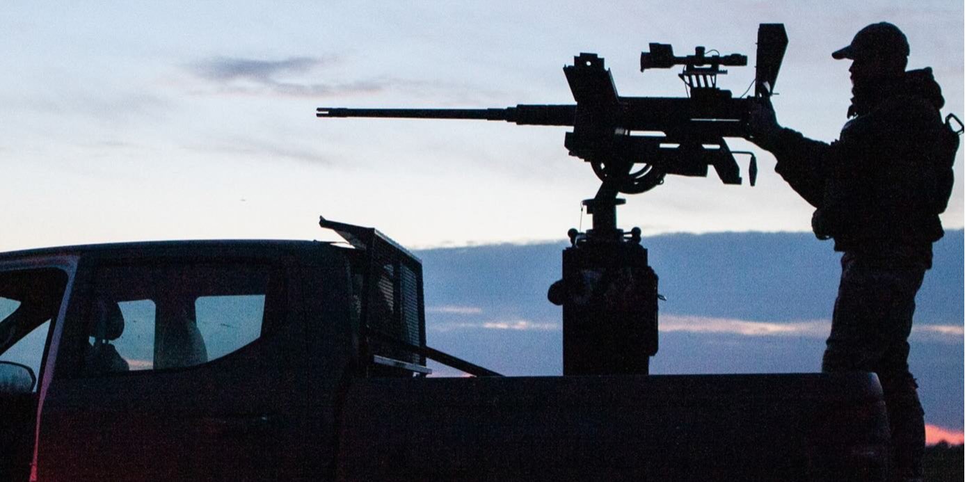 Бійці 1-го корпусу НГУ Азов у складі вогневих груп полюють на ударні дрони РФ (Фото: 1-й корпус НГУ Азов/Facebook)