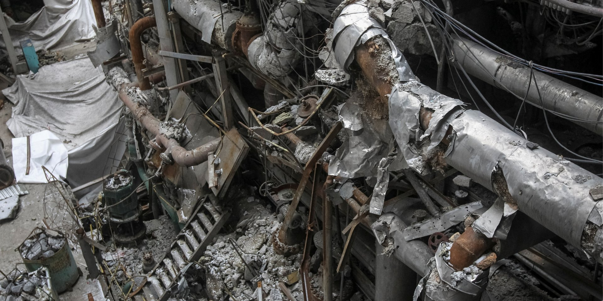 Thermal power station damaged by a recent Russian missile strike, on Feb. 2, 2026. (Photo: REUTERS/Stringer)