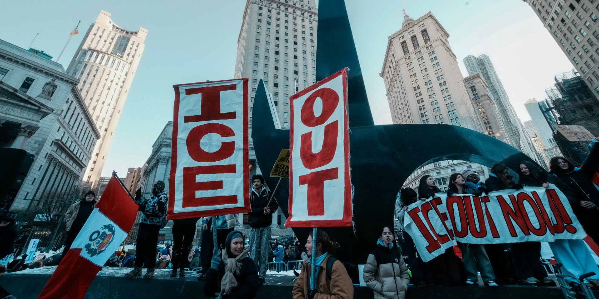 Протест проти ICE в Нью-Йорку, 30 січня 2026 (Фото: REUTERS/Eduardo Munoz)