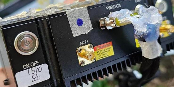 Chinese radio modem from Russian Gerbera (Photo: Serhii Flash / Facebook)
