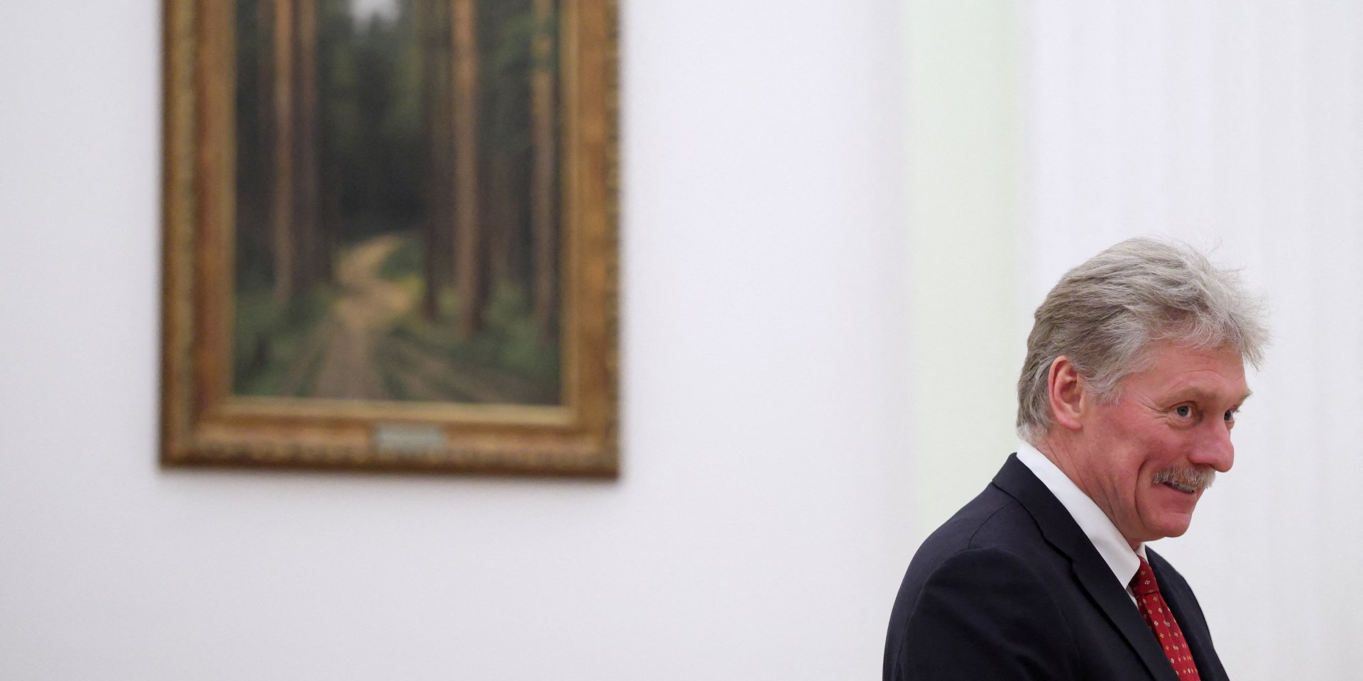 Речник російського диктатора Дмитро Пєсков у Кремлі 22 січня 2026 року (Фото: REUTERS/Ramil Sitdikov/Pool)