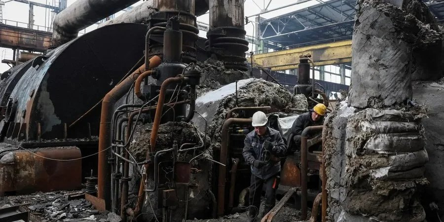 A Ukrainian thermal power plant damaged by Russian strikes (Photo: REUTERS/Gleb Garanich)
