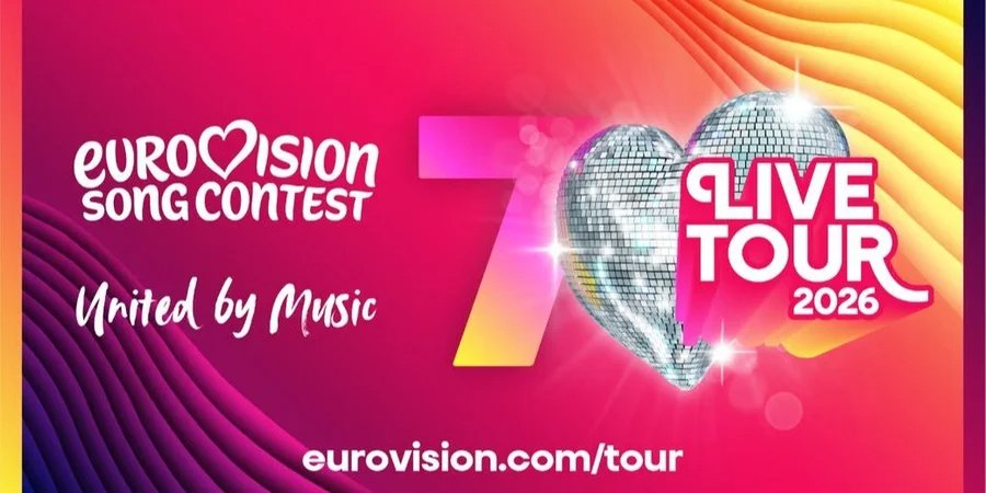 Афиша Eurovision Song Contest Live Tour 2026, который отменили (Фото: EBU)
