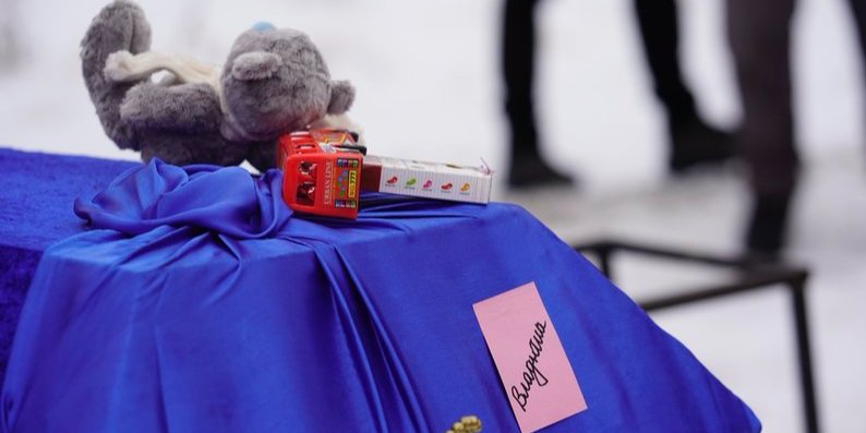 Похорон відбувся у Сковородинівці на Харківщині, оскільки це рідне село загиблого ветерана Григорія Шикули (Фото: Suspilne.media)