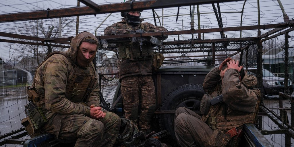 Ukrainian soldiers return from frontline positions near Kostiantynivka on Jan. 31, 2026 (Photo: Iryna Rybakova/Press Service of the 93rd Kholodnyi Yar Separate Mechanized Brigade/Handout via REUTERS)