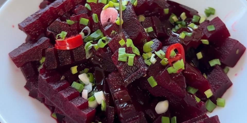 Маринованная свекла идеально подойдет к мясу, картофелю или просто как закуска (Фото: NV via Gemini)