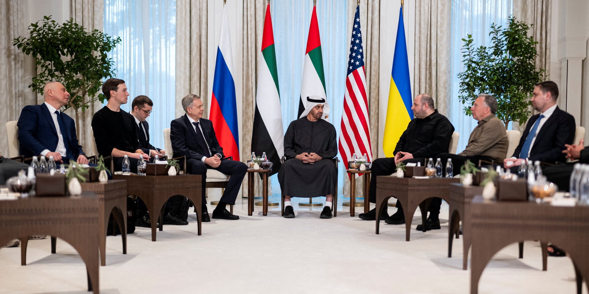 Переговори України, США та РФ в Абу Дабі 23 січня (Фото: Hamad Al Kaabi/UAE Presidential Court/Handout via REUTERS)