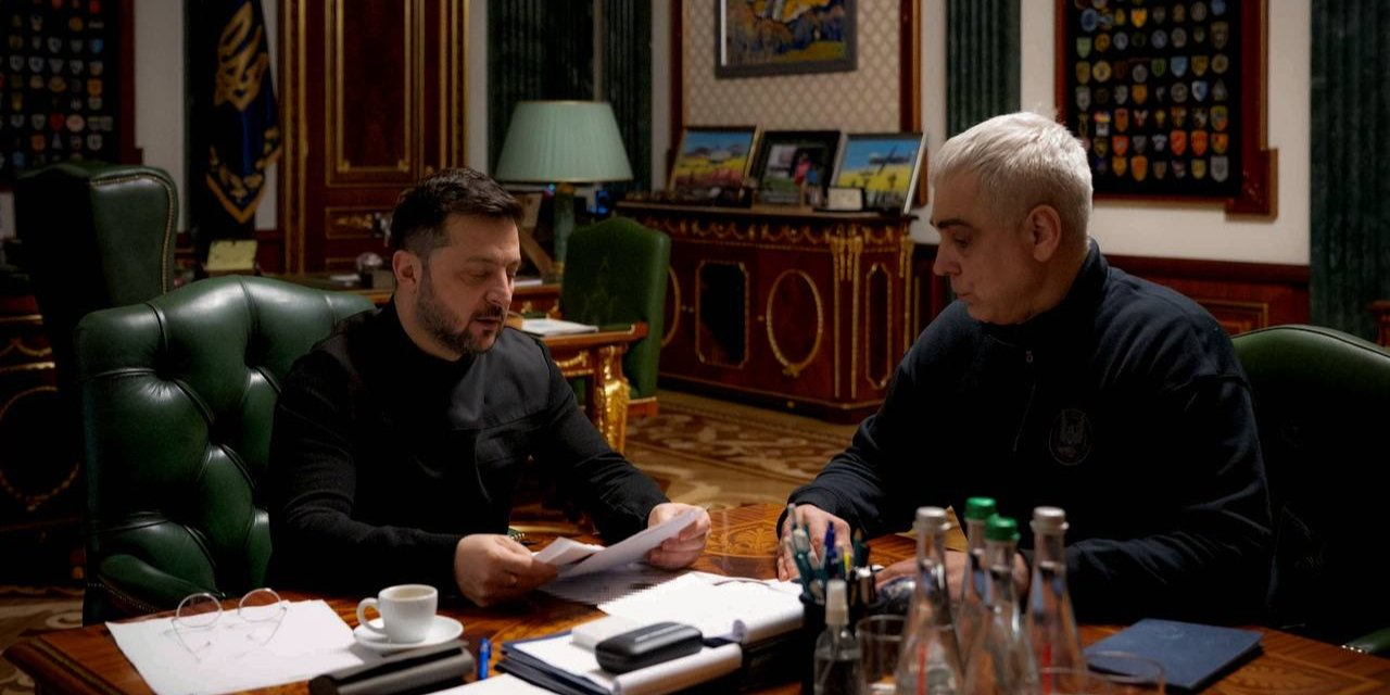 Volodymyr Zelenskyy and Oleksandr Poklad (Photo: Zelenskiy / Official / Telegram)