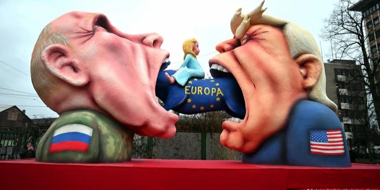 В Германии на карнавале высмеяли Путина и других мировых лидеров (Фото: Federico Gambarini/DPA)