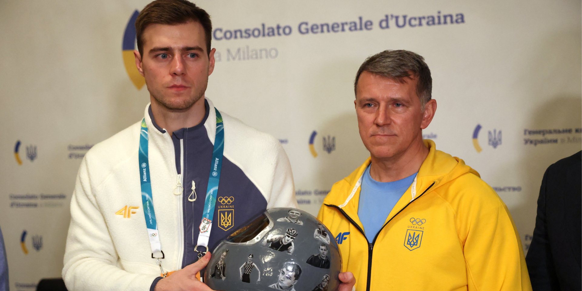 Владислав та його батько Михайло Гераскевич (Фото: REUTERS/Kevin Coombs)