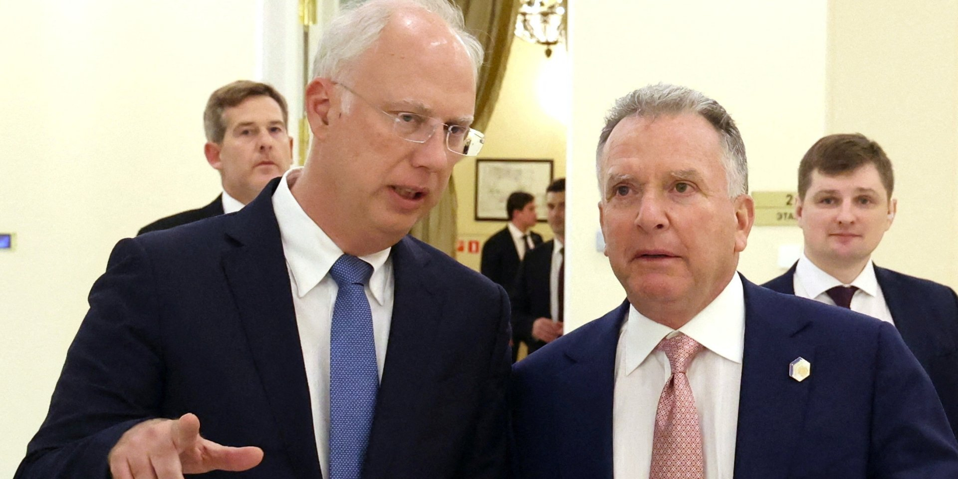 Kirill Dmitriev and Steve Witkoff (Photo: Sputnik/Vyacheslav Prokofyev/Pool via REUTERS)