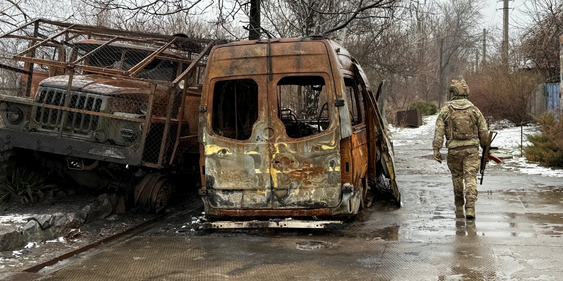 Украинский военнослужащий в Константиновке, 19 февраля 2026 года (Фото: REUTERS/Stringer)