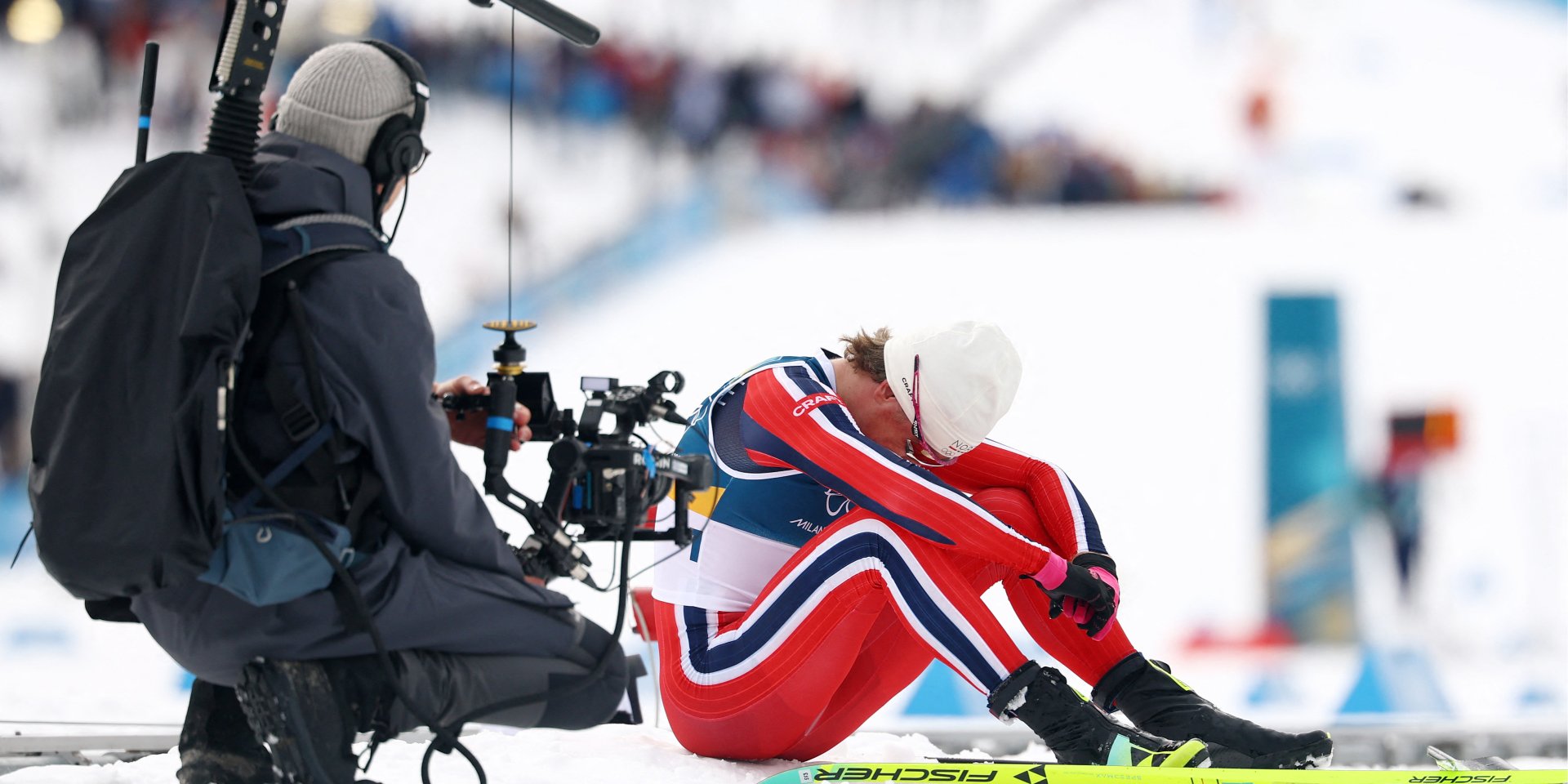Клебо після історичного фінішу (Фото: REUTERS/Kai Pfaffenbach)
