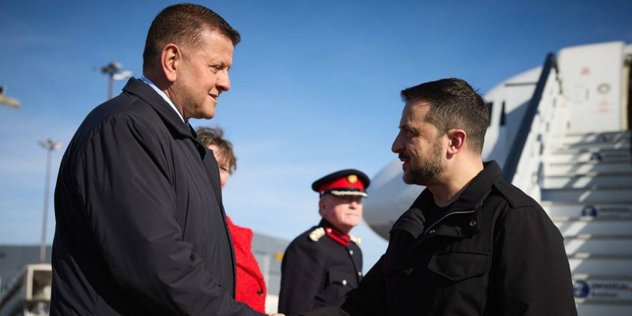 Посол Украины в Великобритании Валерий Залужный и президент Украины Владимир Зеленский и посол Украины в Великобритании (Фото: Валерий Залужный / Telegram)