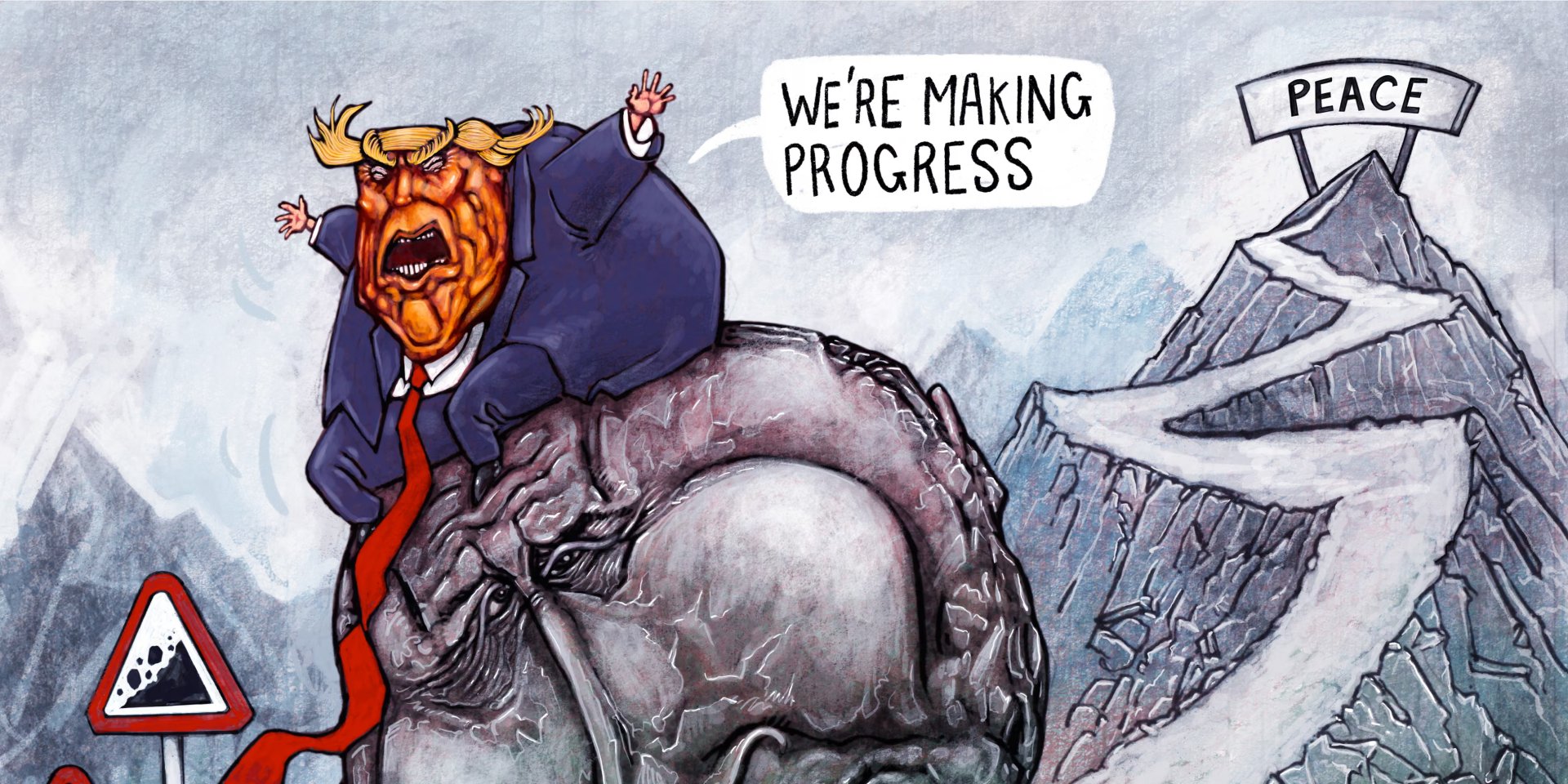Британский карикатурист высмеял Трампа в своей новой работе (Фото: Stephen Lillie/The Guardian)