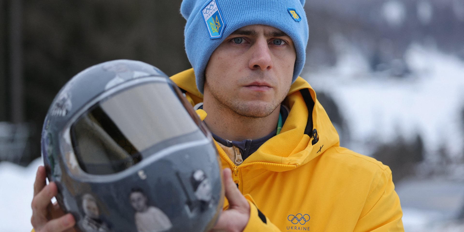 Владислав Гераскевич хотів виступити на ОІ-2026 в «шоломі пам’яті», але через це був дискваліфікований (Фото: REUTERS/Athit Perawongmetha)