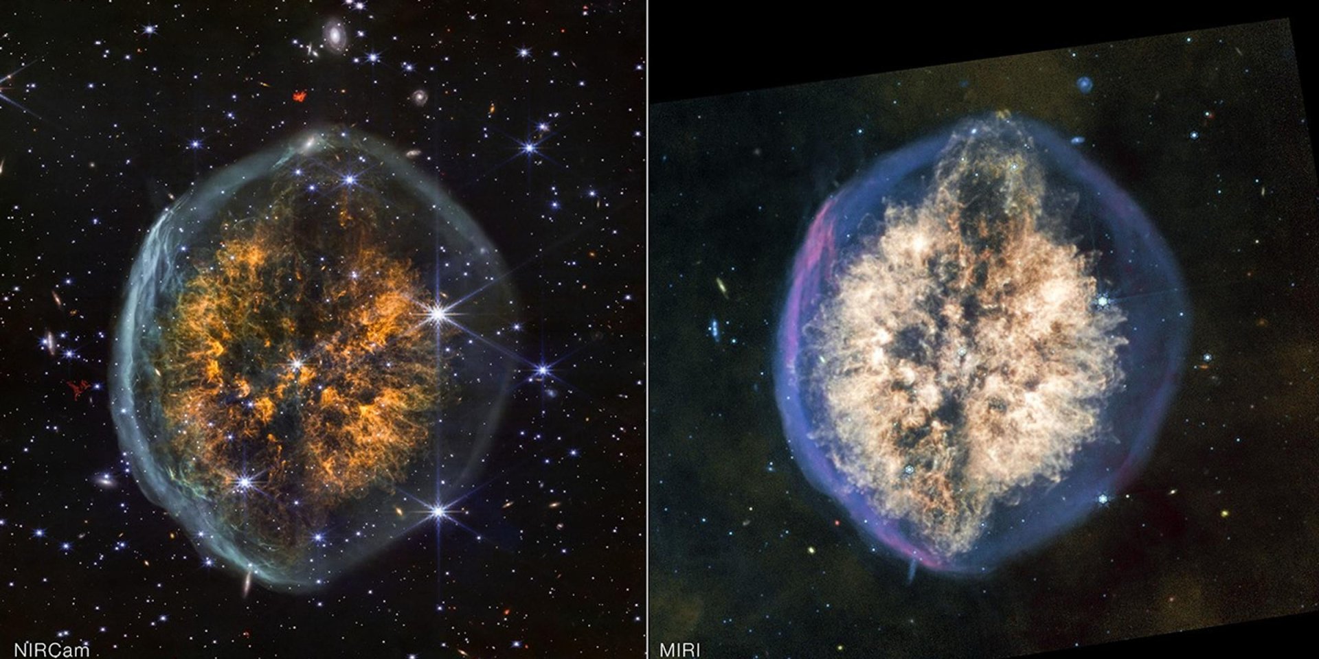 Туманность Череп (Фото: NASA, ESA, CSA, STScI; обработка изображений: Джозеф ДеПаскуале (STScI))