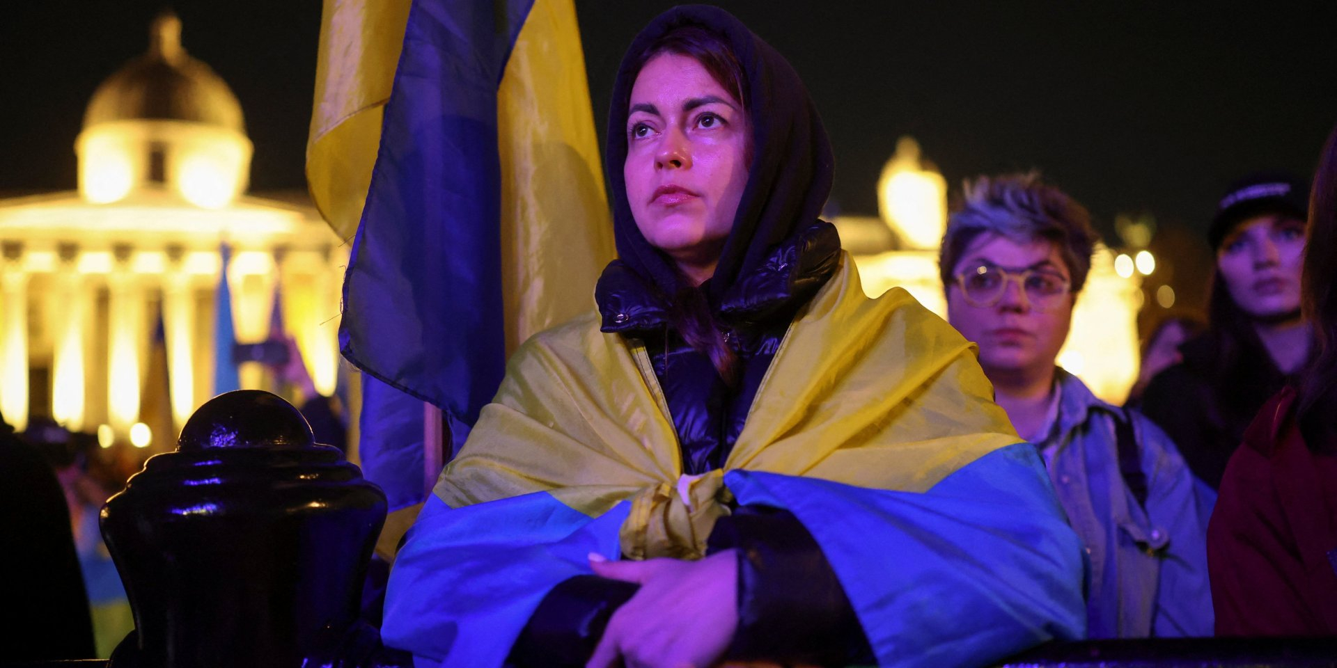 Rally in London marking the fourth anniversary of Russia’s full-scale invasion of Ukraine on Feb. 24, 2026 (Photo: REUTERS/Isabel Infantes)