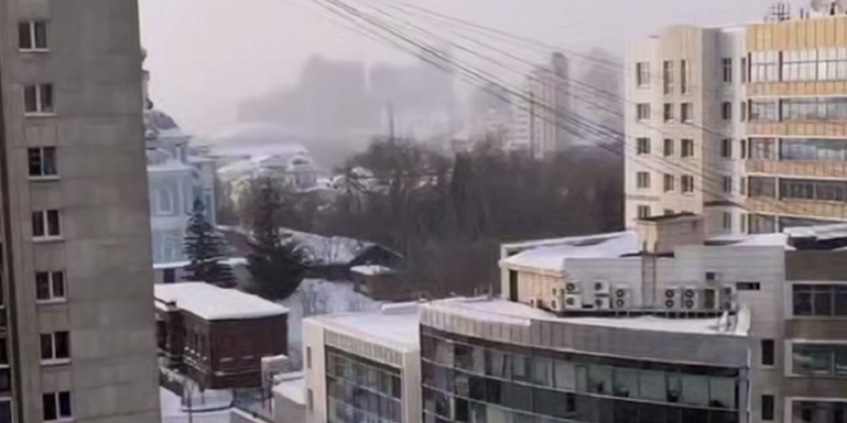 Russians in oblasts where missile threat has been declared urged not to go out (Photo: Video screenshot / Astra / Telegram)