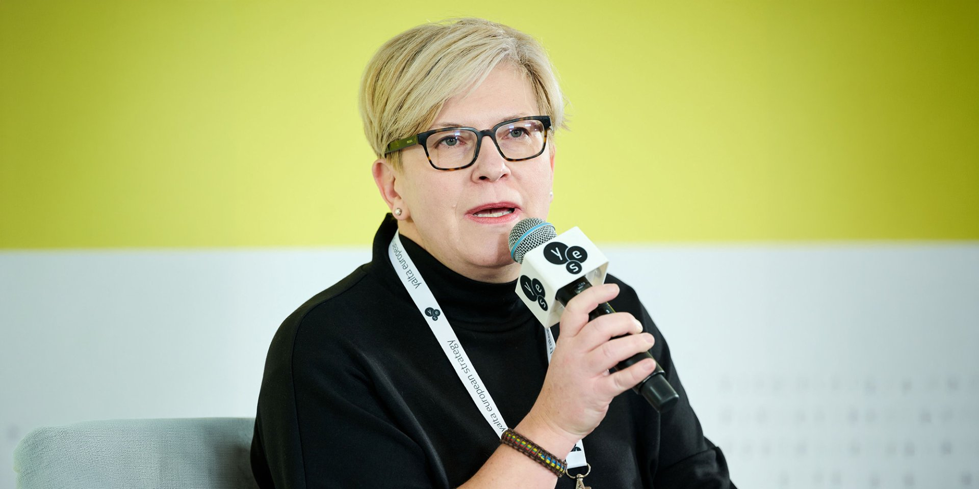 Former Lithuanian Prime Minister Ingrida Šimonytė at the YES meeting on February 24, 2026 (Photo: Victor Pinchuk Foundation)
